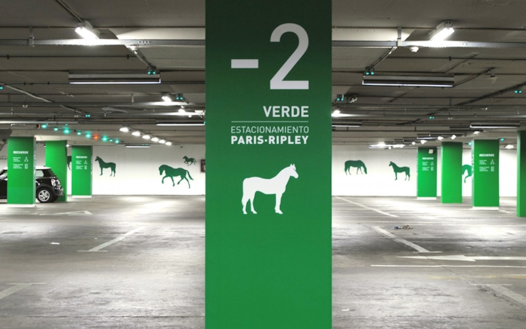 señalización de parking estacionamiento